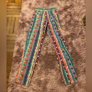Amazing Vintage Panhandle Slim Colorful Jeans Size XS